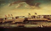 Mitchell   Ken Landscape with Canton Factory oil painting
